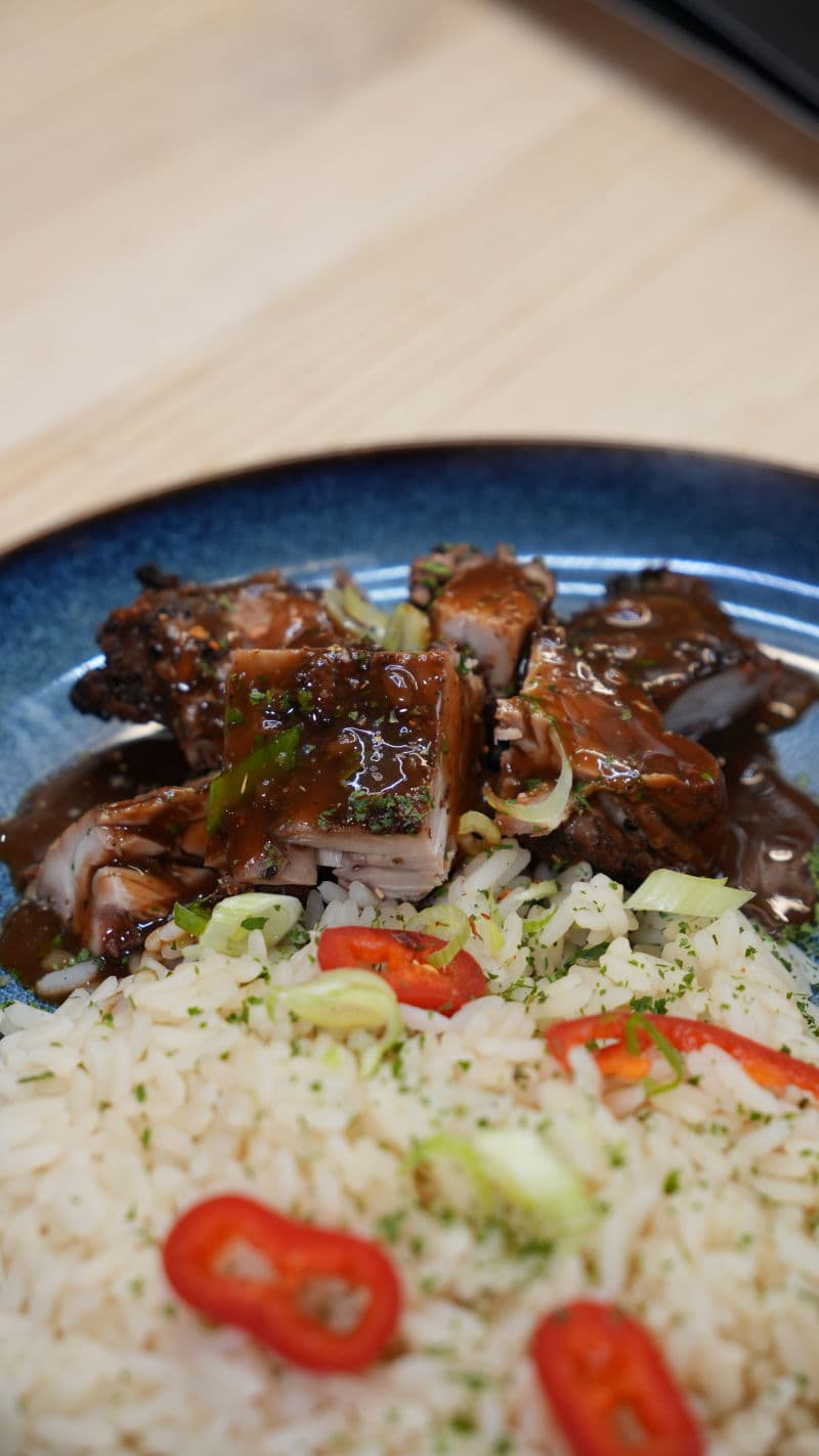 Caribbean food platter